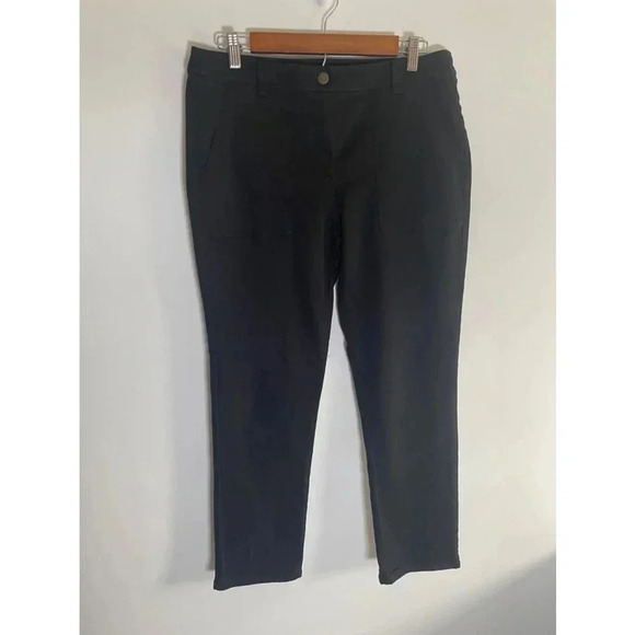 Eileen Fisher Women's Black Ponte Dress Pants Size 8 EUC 0127‎ - Picture 1 of 10